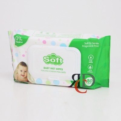 SIMPLY BABY WIPES 80CT/ PACK